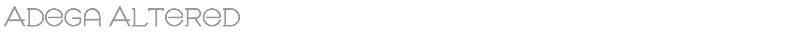 Adega Altered font preview